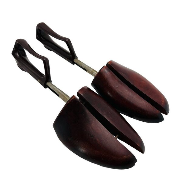 Vtg Florsheim Travel Trees Shoe Keeper 5 Cedar Split Toe Form Stretcher 11-13 - Picture 2 of 9
